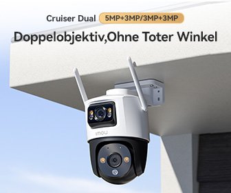 Anzeige für die Imou Cruiser Dual Kamera mit Doppelobjektiv